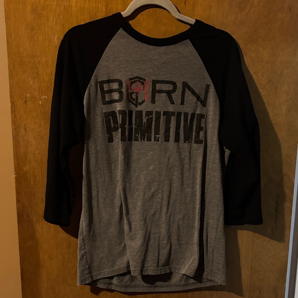 Born Primitive 3/4 length colour block t shirt
